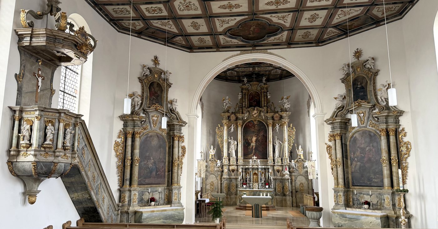 Innenraum von St. Sebastian, Reichenbach